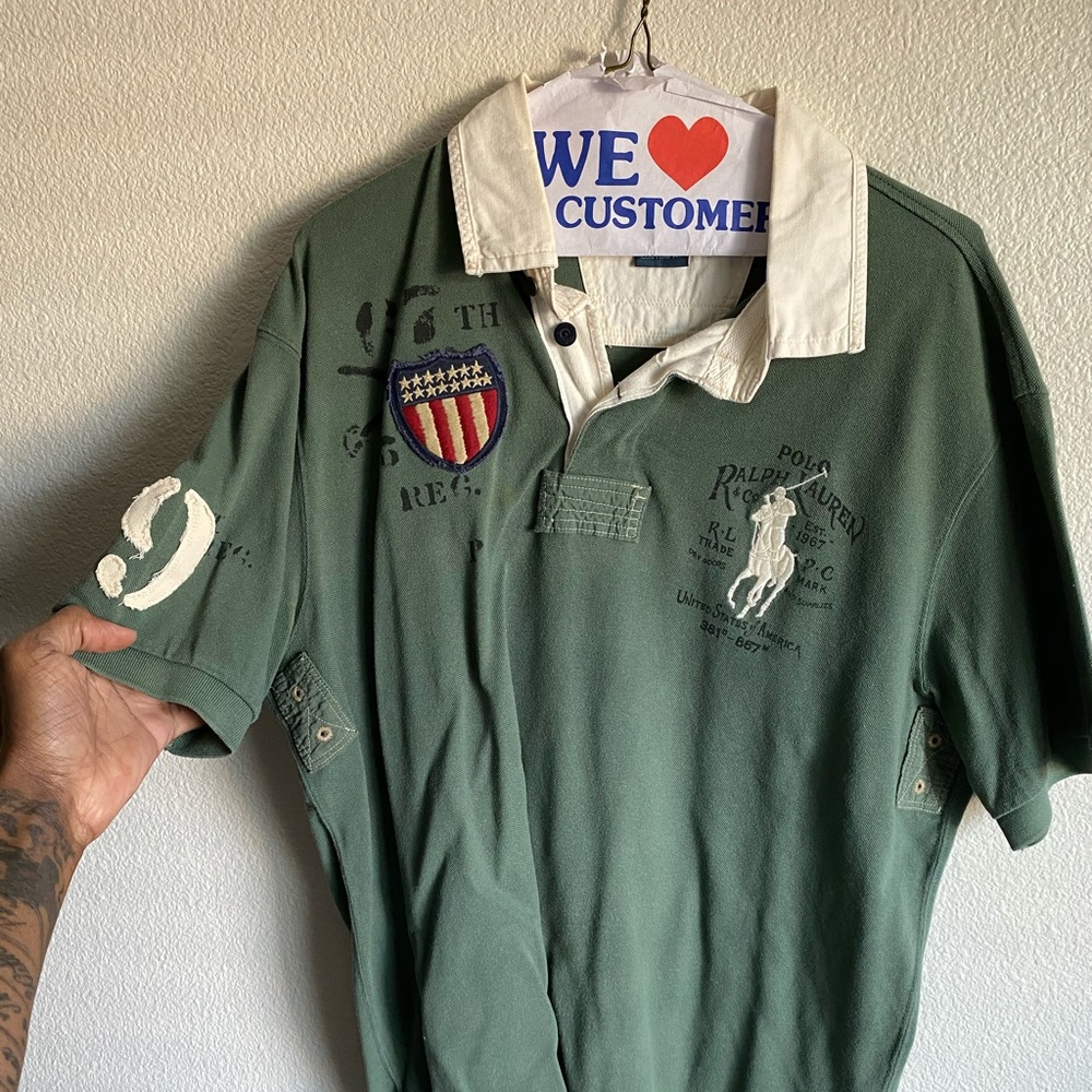 Green USA polo from Ralph Lauren